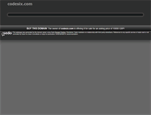 Tablet Screenshot of codesix.com